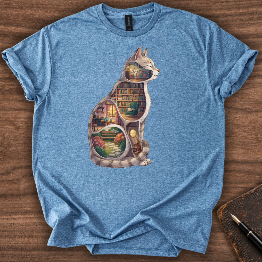 Cat Books T-Shirt