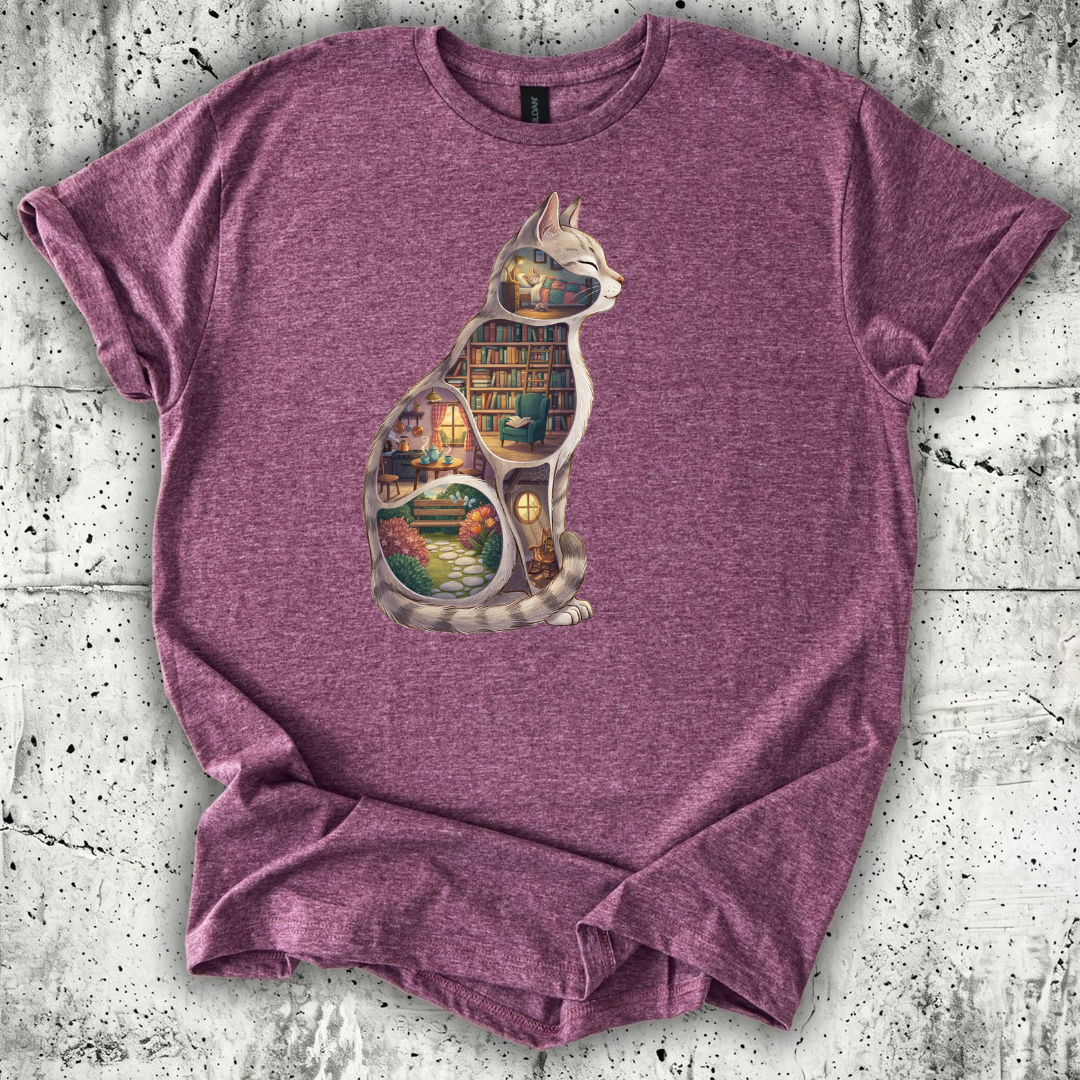 Cat Books T-Shirt