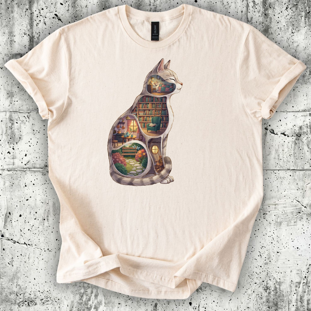 Cat Books T-Shirt