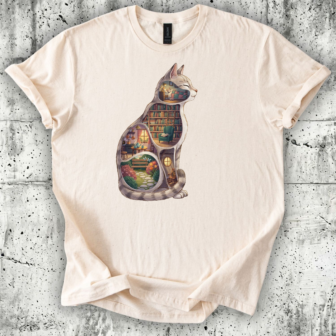 Cat Books T-Shirt