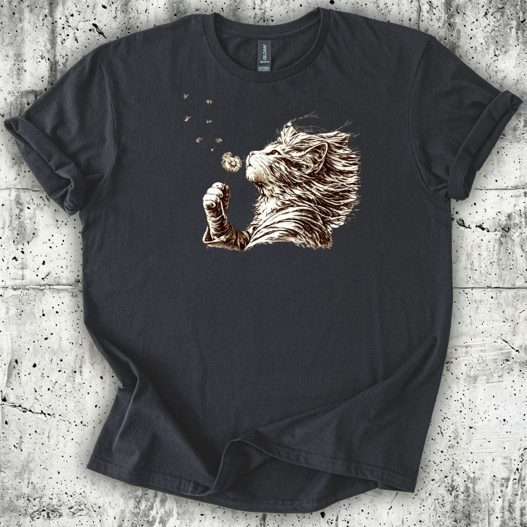 Cat Dandelion Wish T-Shirt