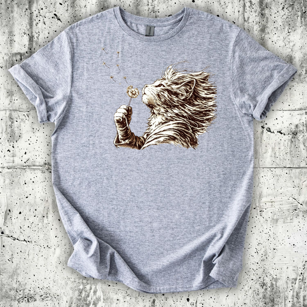 Cat Dandelion Wish T-Shirt