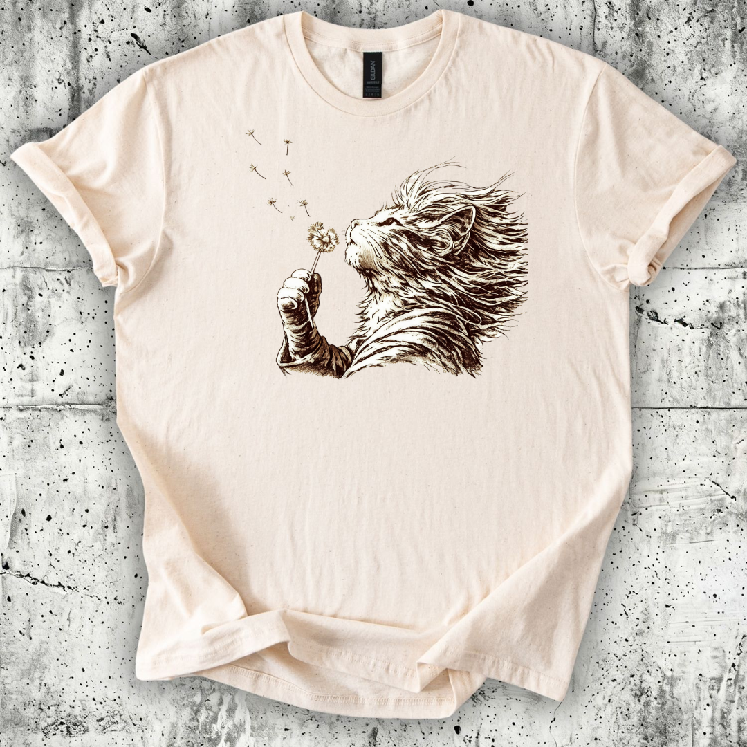 Cat Dandelion Wish T-Shirt