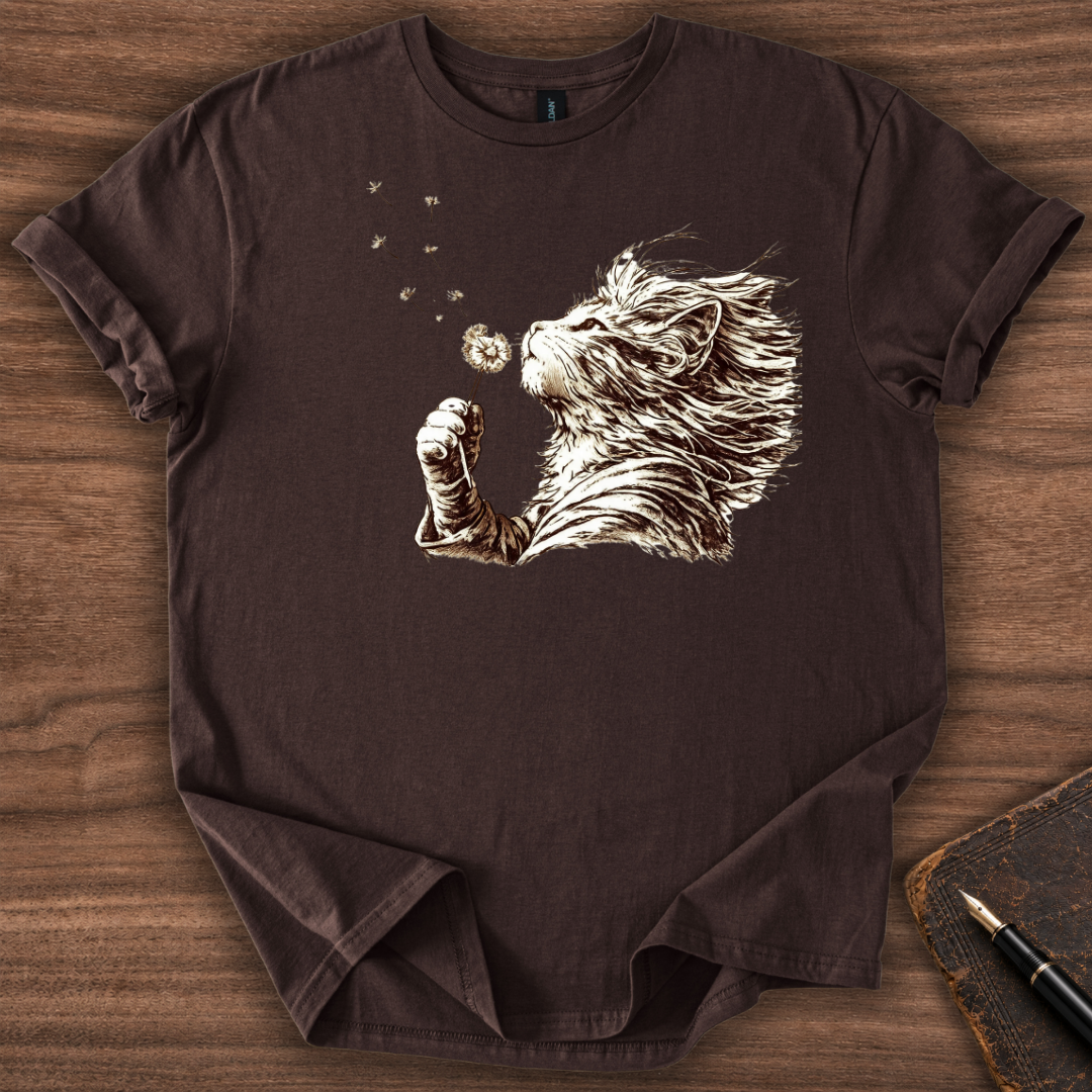 Cat Dandelion Wish T-Shirt