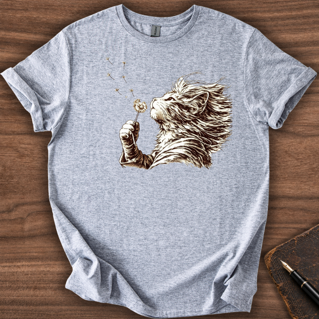 Cat Dandelion Wish T-Shirt