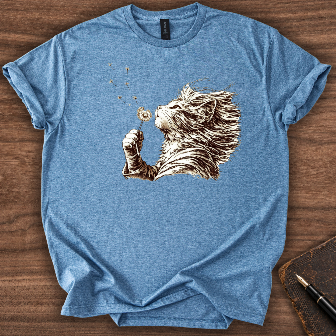 Cat Dandelion Wish T-Shirt