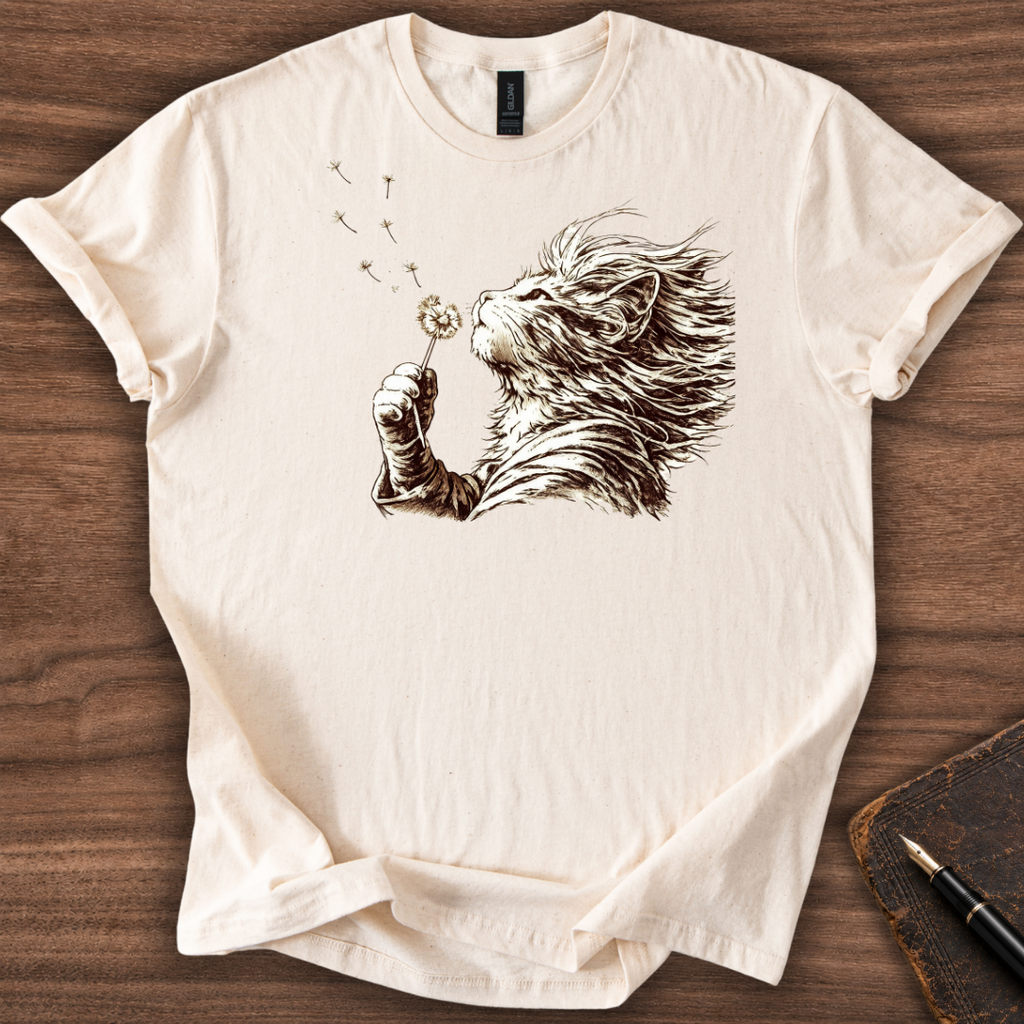 Cat Dandelion Wish T-Shirt