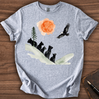 Cats and Bird T-Shirt