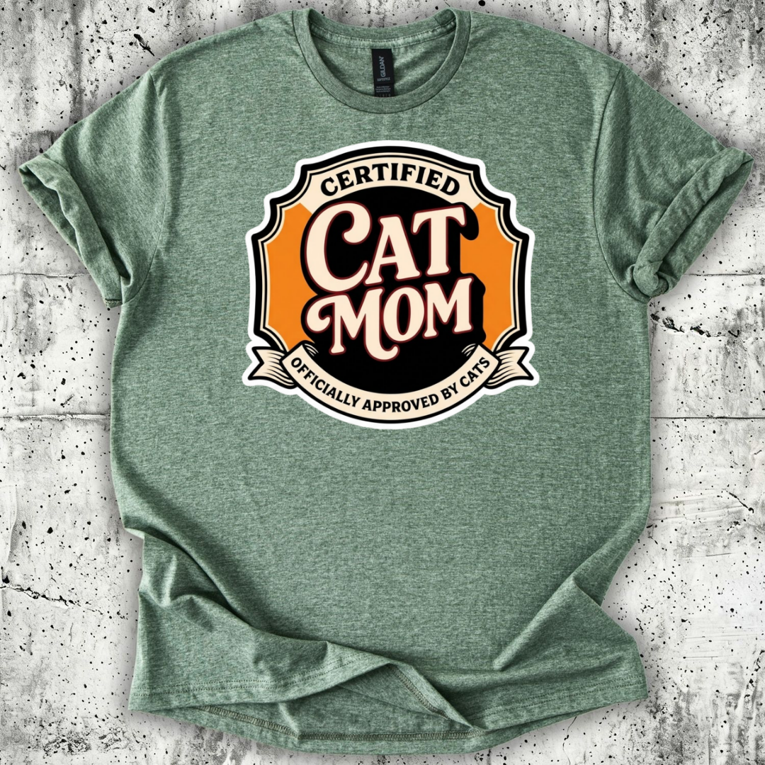 Certified Cat Mom T-Shirt