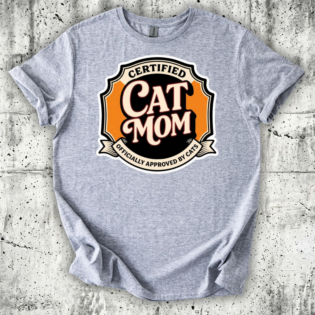 Certified Cat Mom T-Shirt