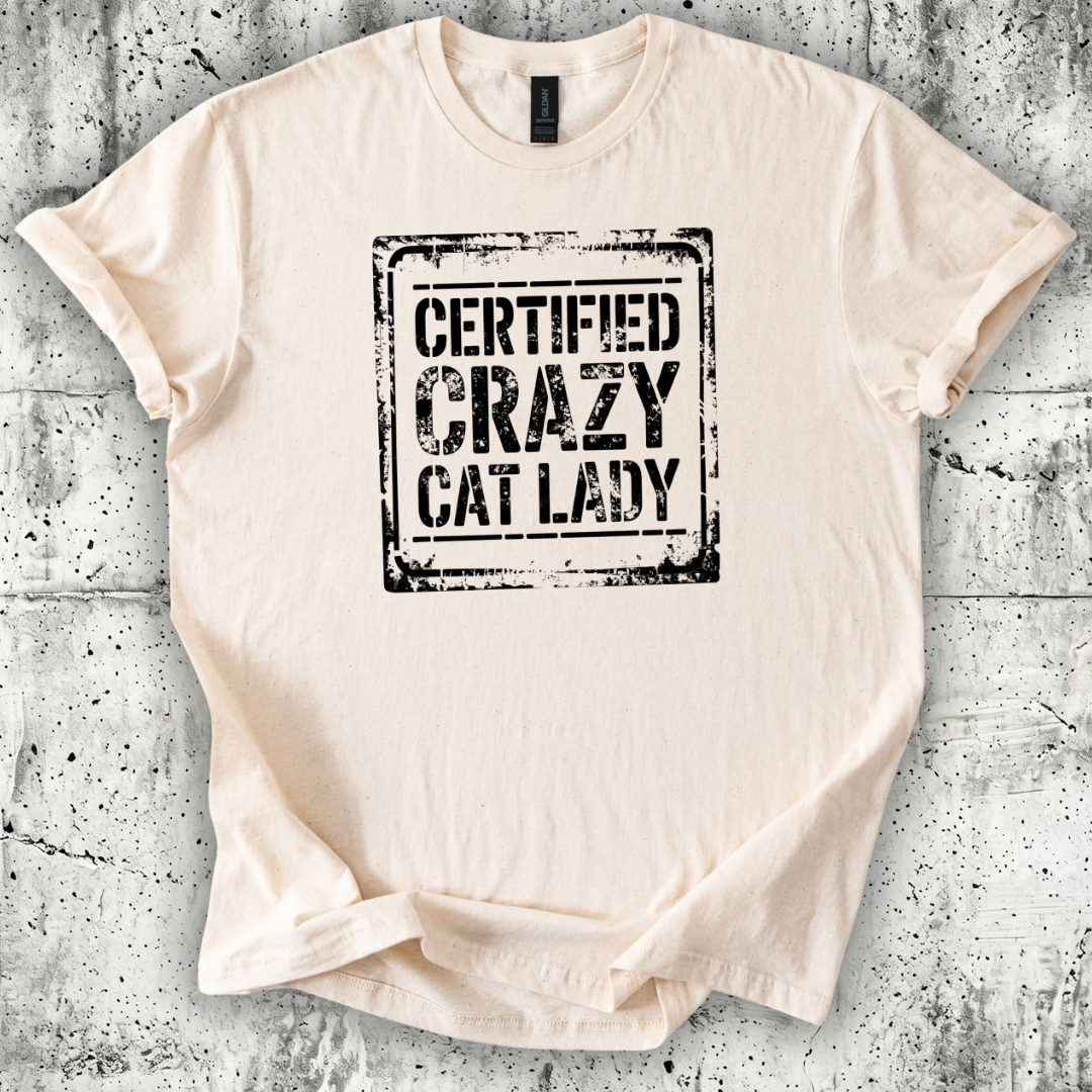 Certified Crazy Cat Lady T-Shirt