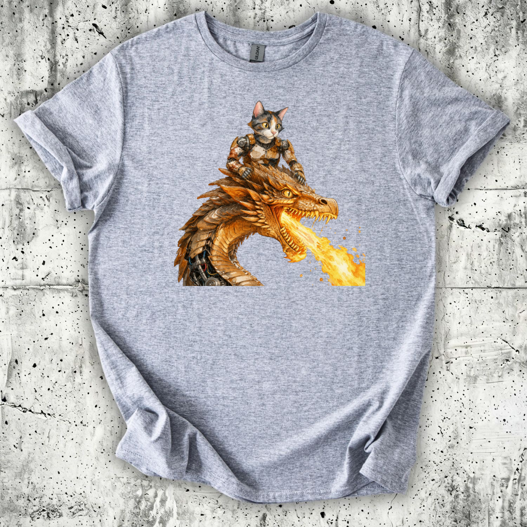 RoboCat on Dragon T-Shirt