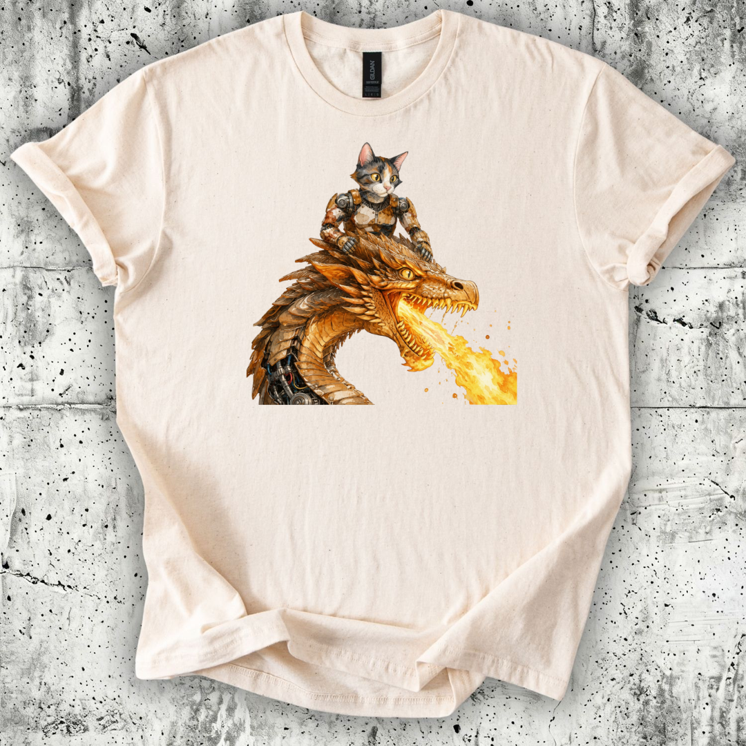 RoboCat on Dragon T-Shirt