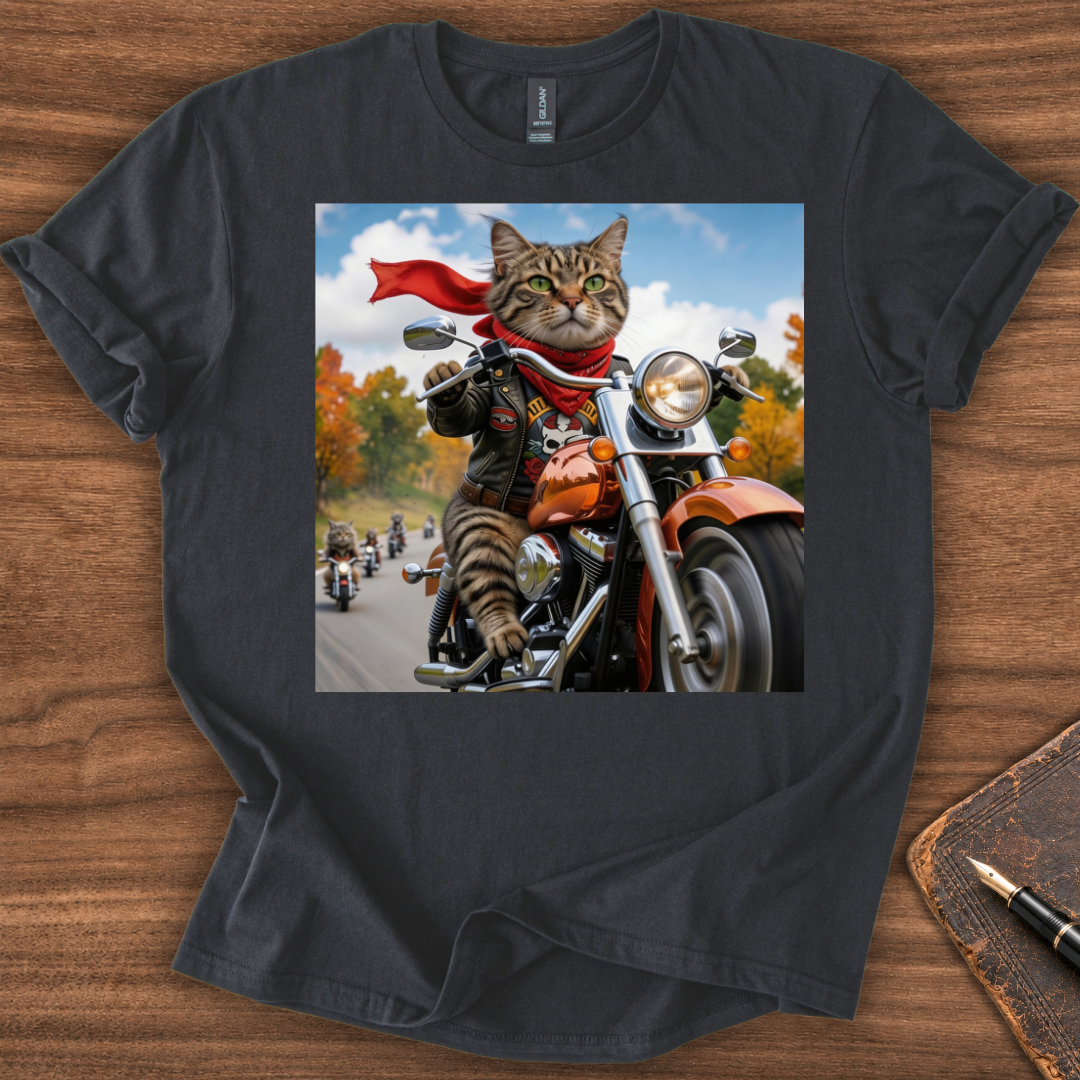 Cat Biker T-Shirt
