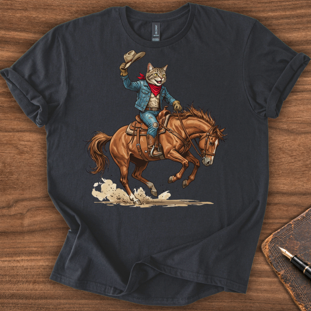Cat Cowboy T-Shirt - Image 2