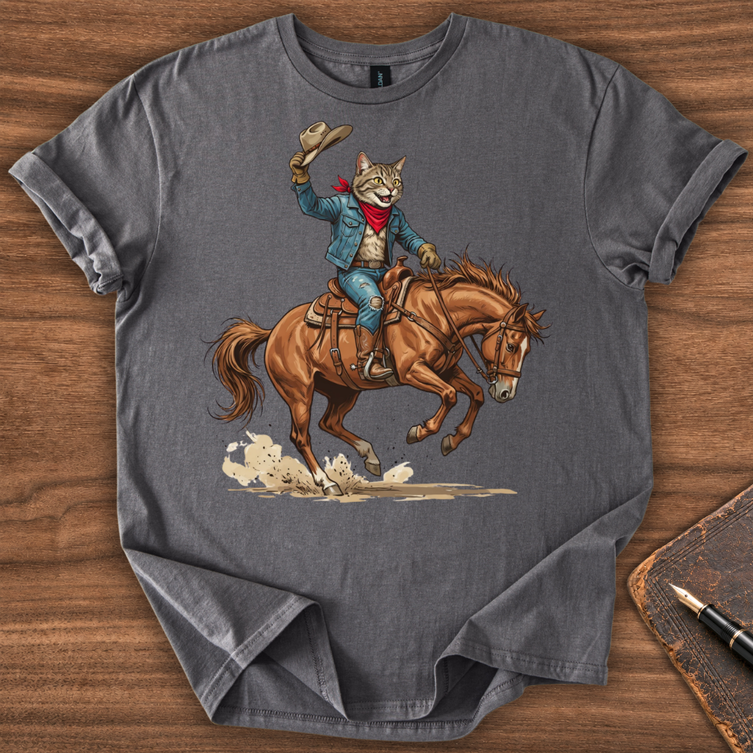 Cat Cowboy T-Shirt - Image 7