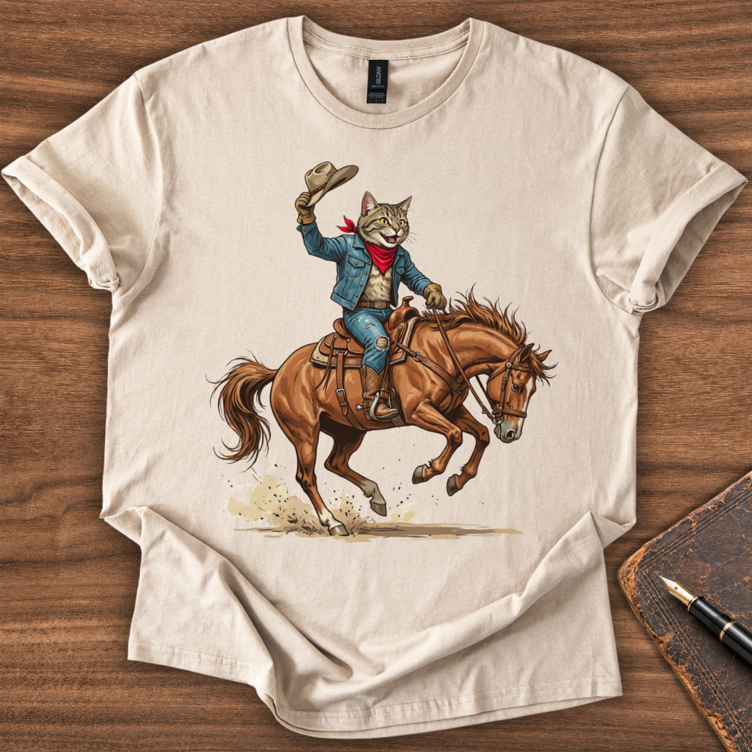 Cat Cowboy T-Shirt - Image 3