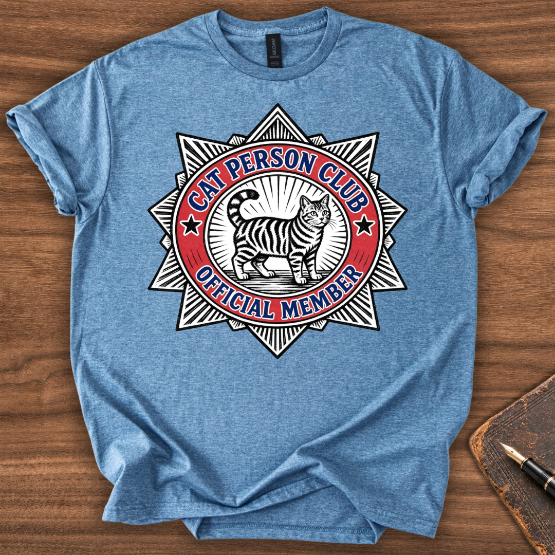 Cat Person Club T-Shirt - Image 5