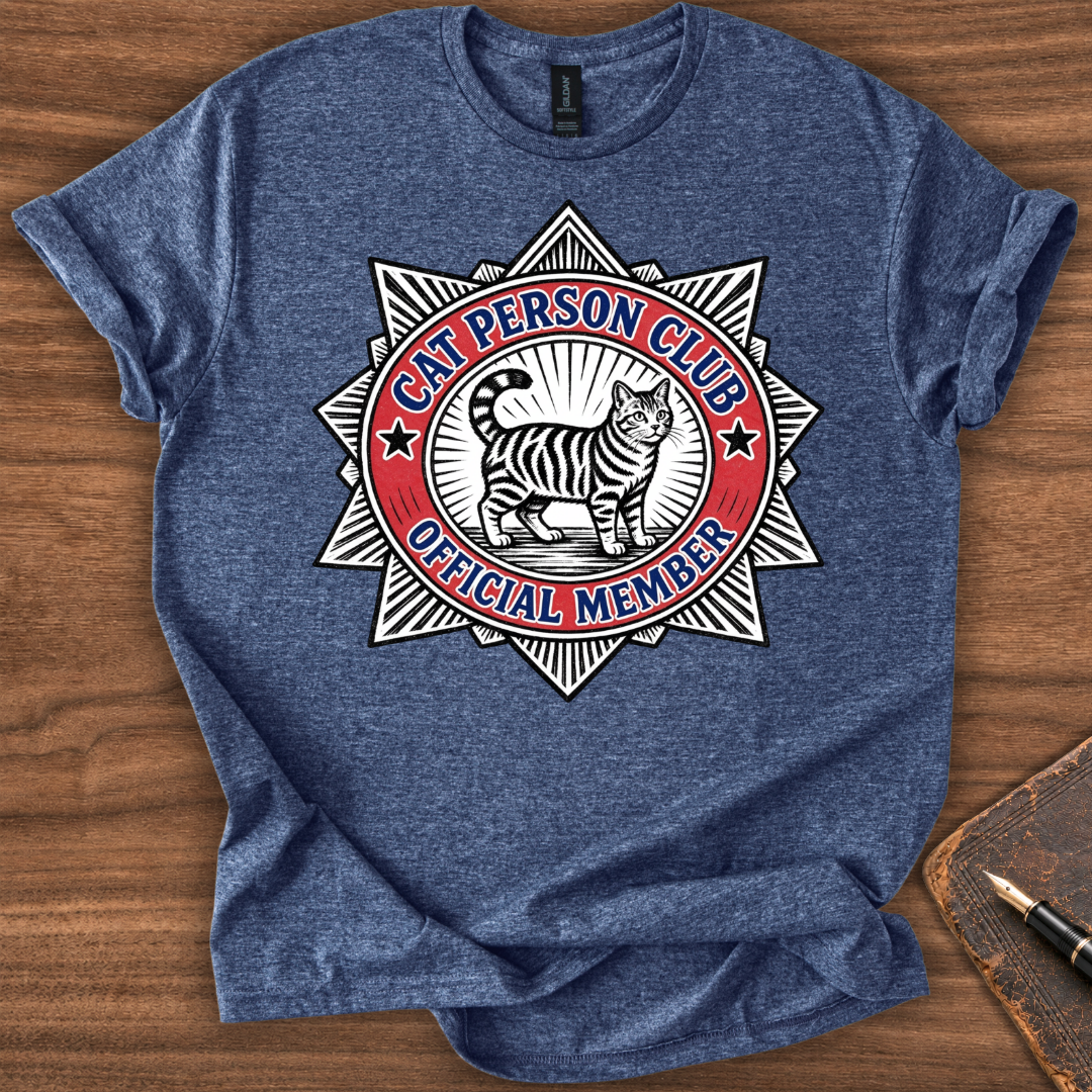 Cat Person Club T-Shirt - Image 7