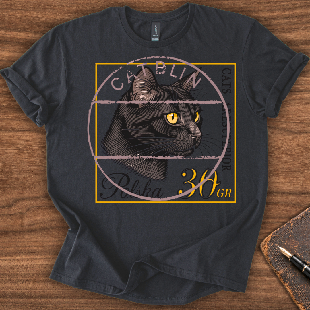 Cat Stamp T-Shirt - Image 2