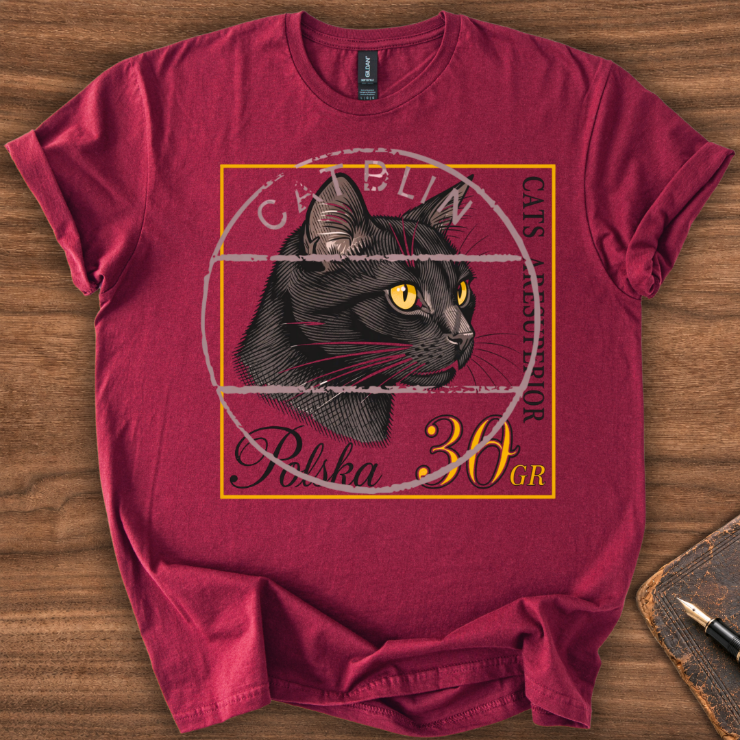 Cat Stamp T-Shirt - Image 5