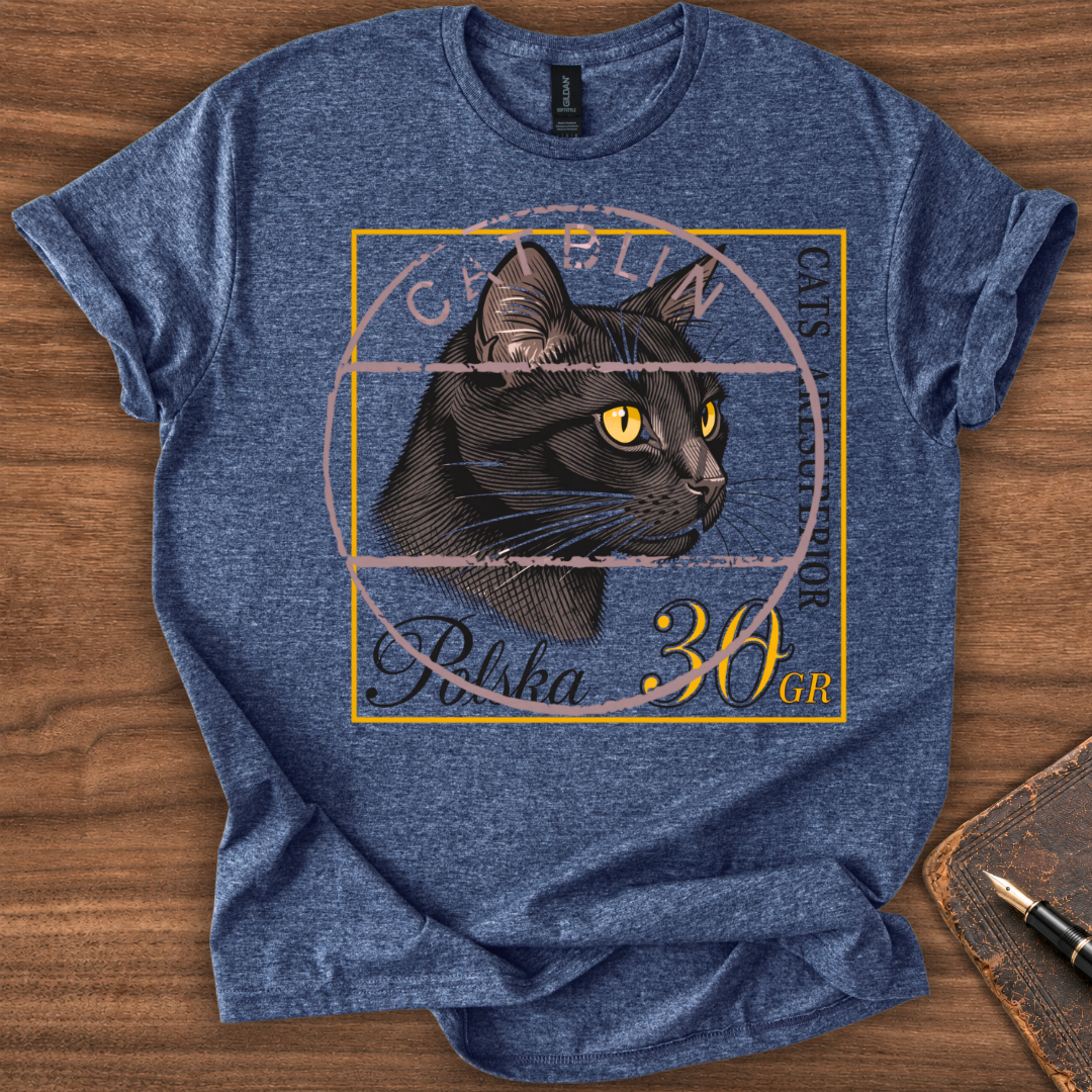 Cat Stamp T-Shirt - Image 6