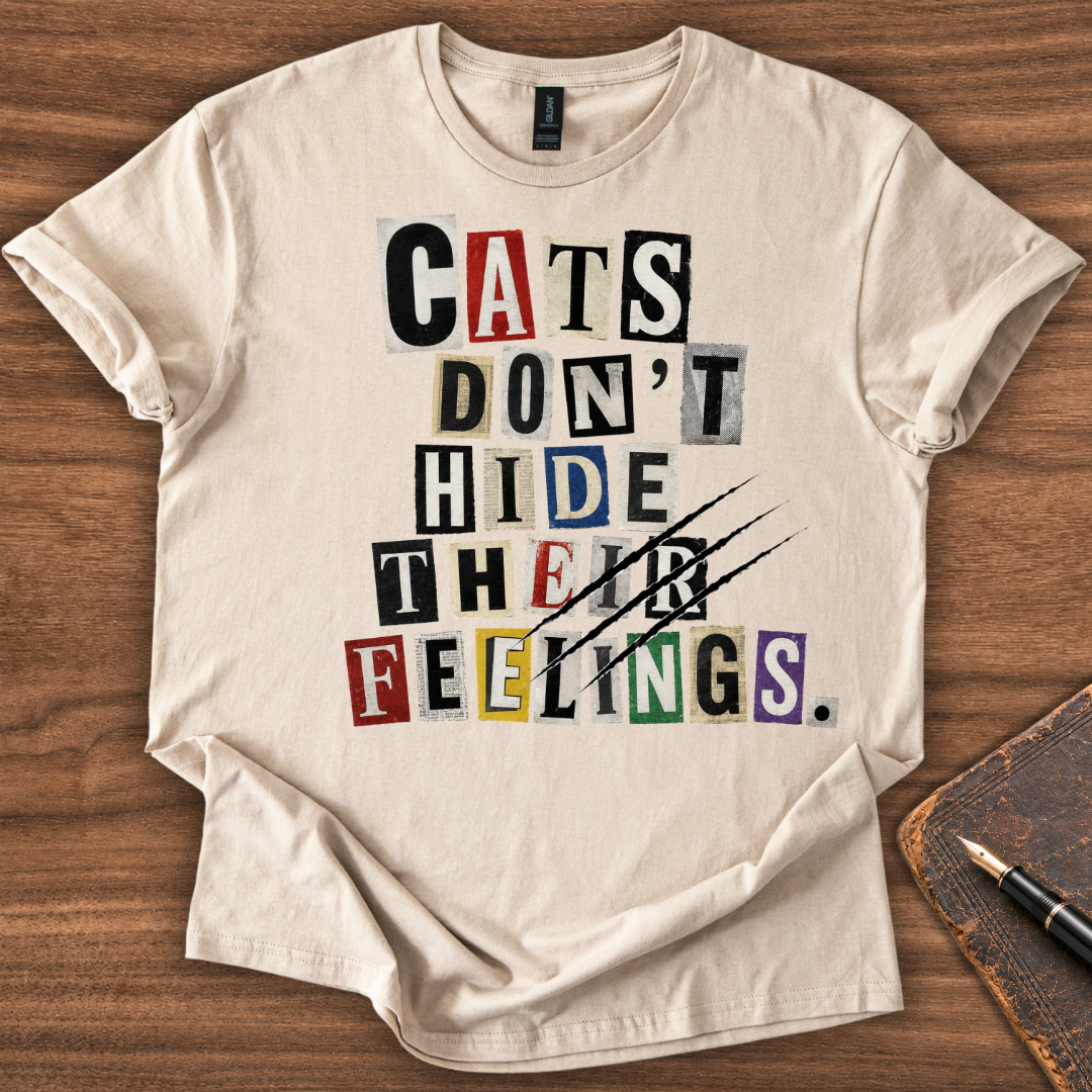 Cats Don't Hide T-Shirt - Image 3
