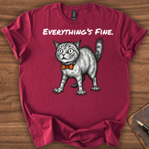 Everything's Fine Cat T-Shirt