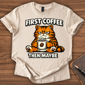 First Coffee Cat T-Shirt
