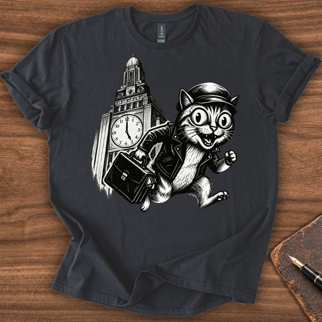 Five O'clock Cat T-Shirt - Image 7