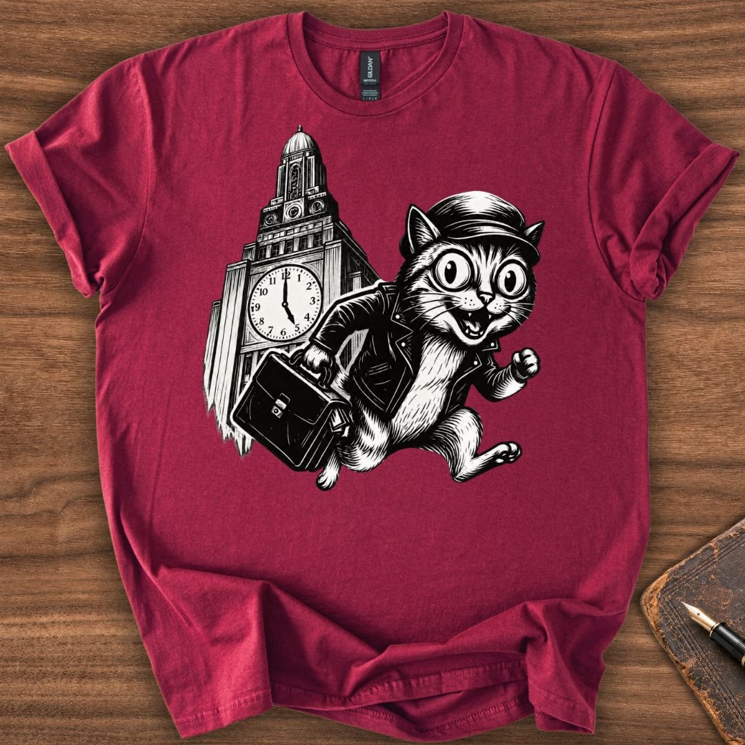 Five O'clock Cat T-Shirt - Image 4