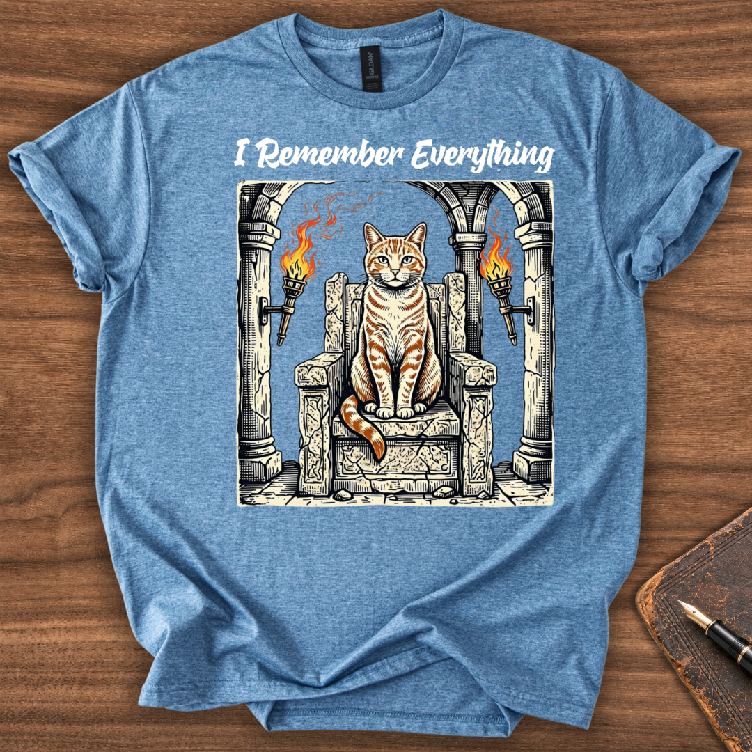 I Remember Everything Cat T-Shirt - Image 5
