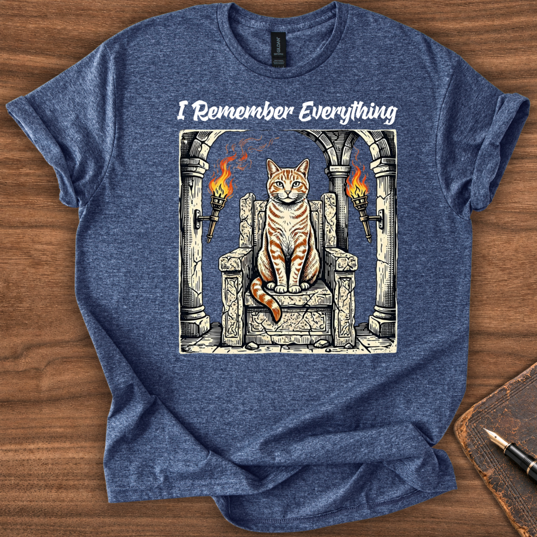 I Remember Everything Cat T-Shirt - Image 6