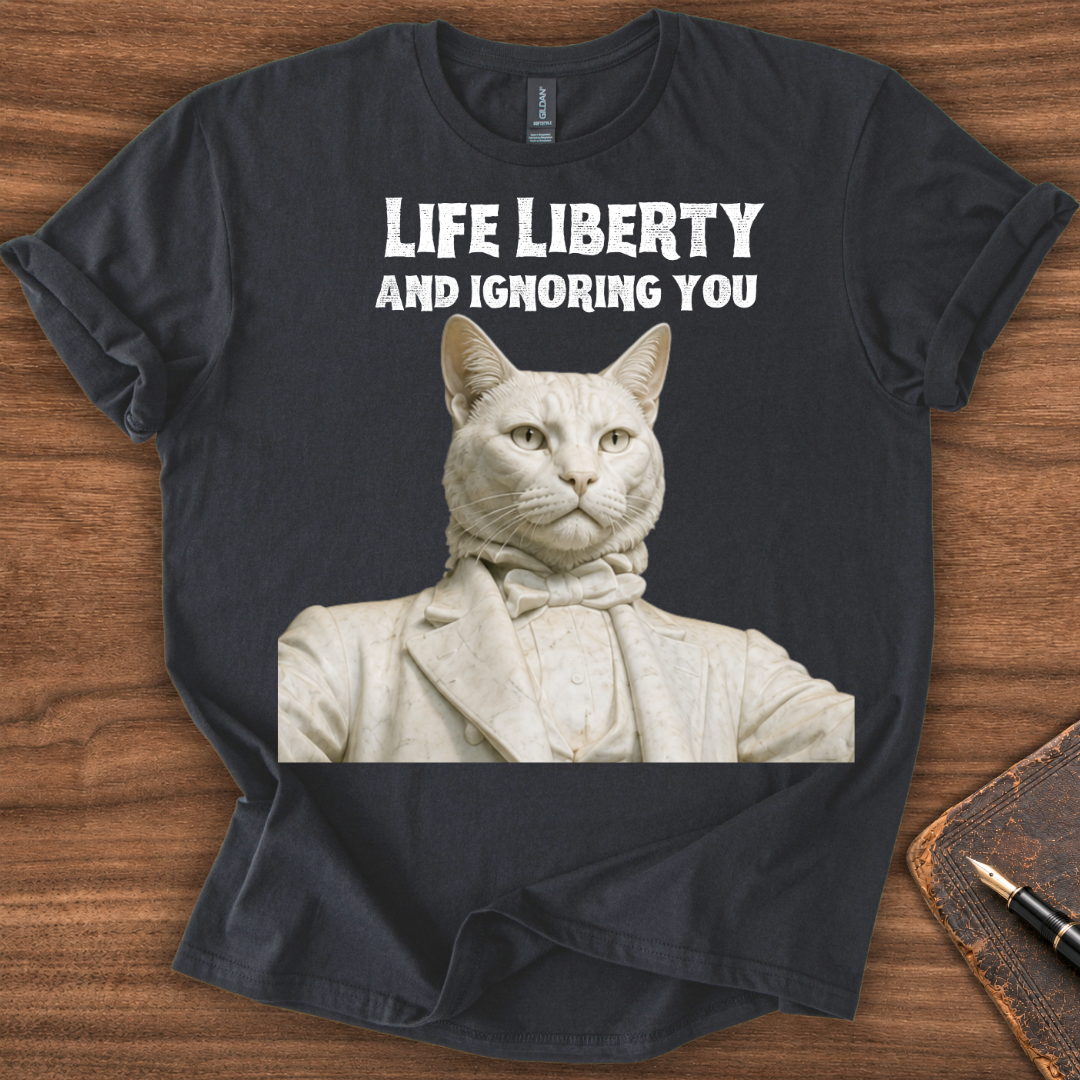 Life Liberty Cat T-Shirt - Image 2