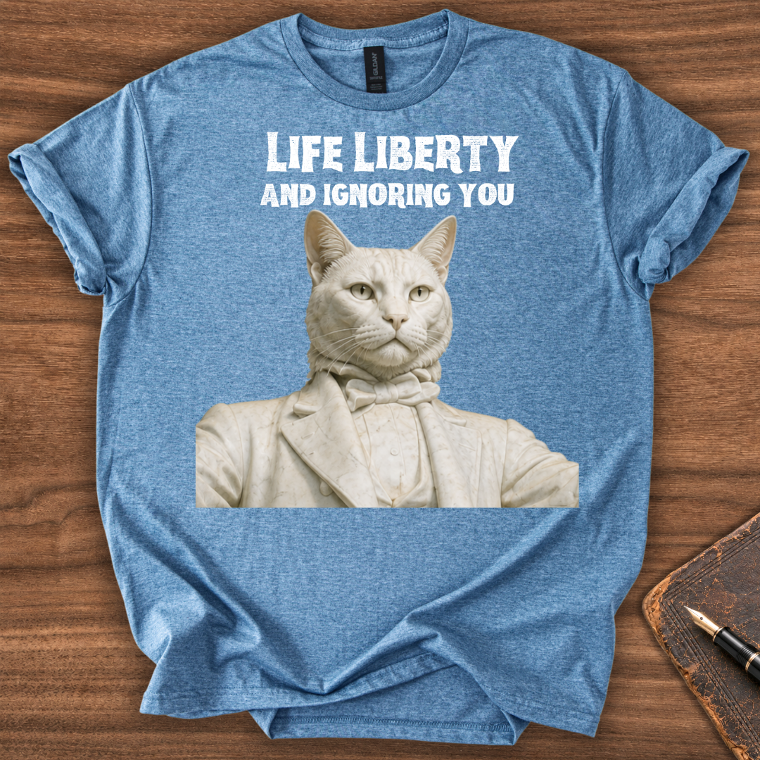 Life Liberty Cat T-Shirt - Image 5