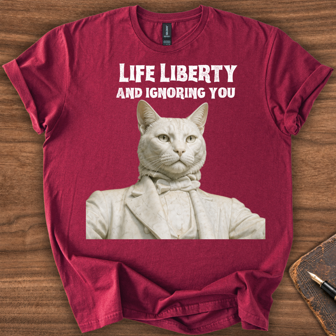 Life Liberty Cat T-Shirt - Image 6