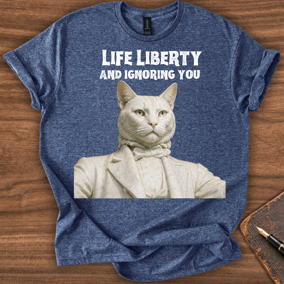 Life Liberty Cat T-Shirt - Image 7