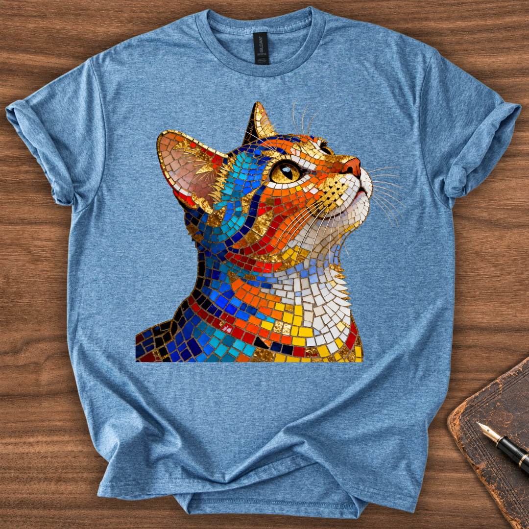 Mosaic Cat T-Shirt - Image 5