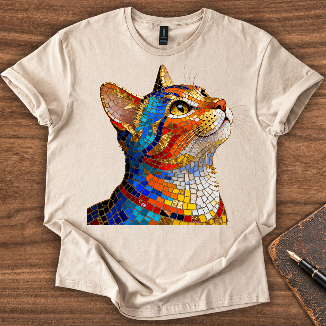 Mosaic Cat T-Shirt - Image 3