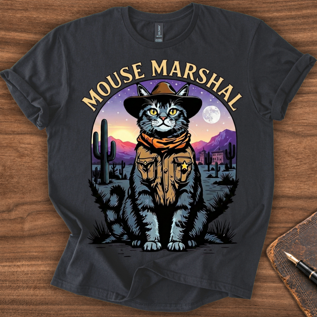 Mouse Marshal Cat T-Shirt