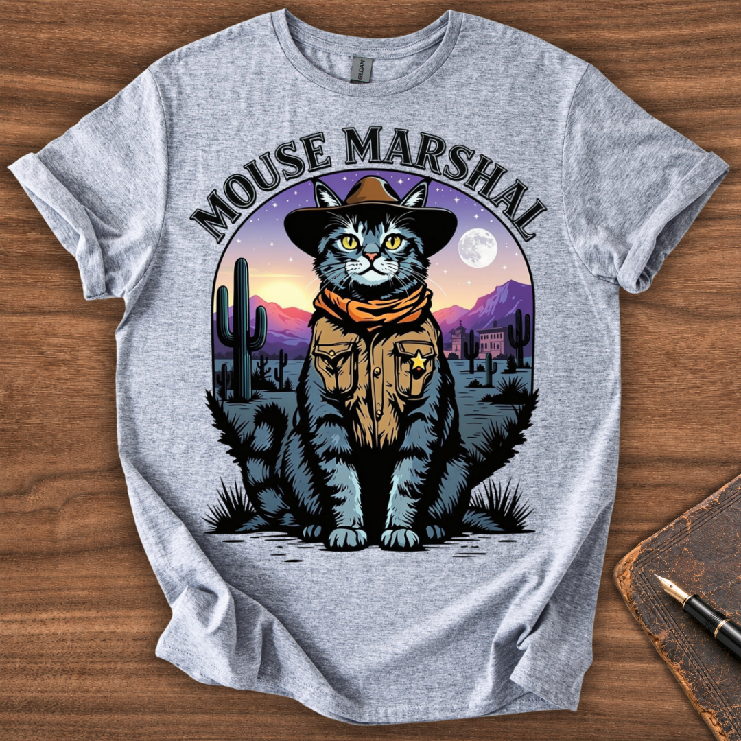 Mouse Marshal Cat T-Shirt - Image 3