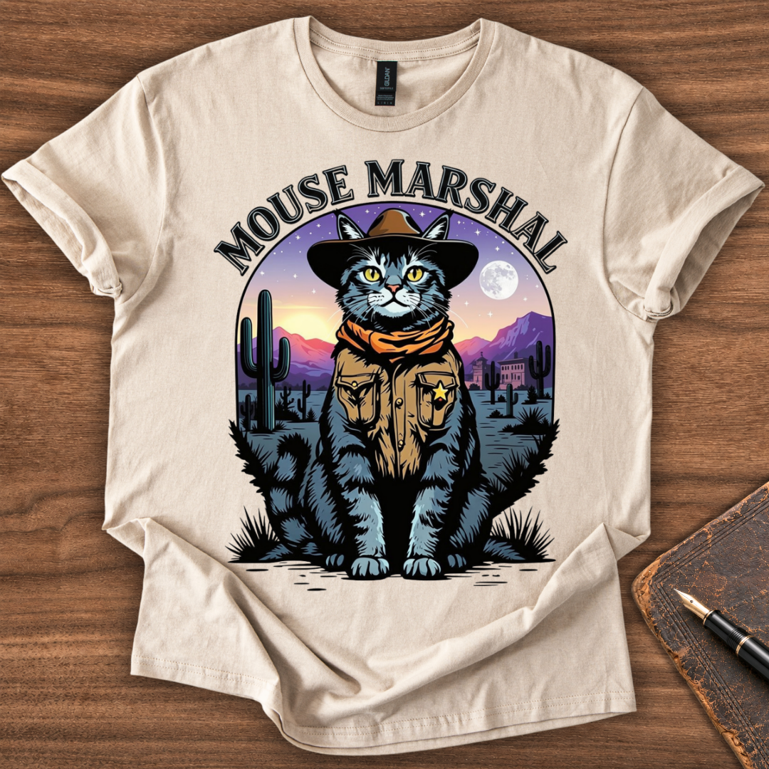 Mouse Marshal Cat T-Shirt - Image 2