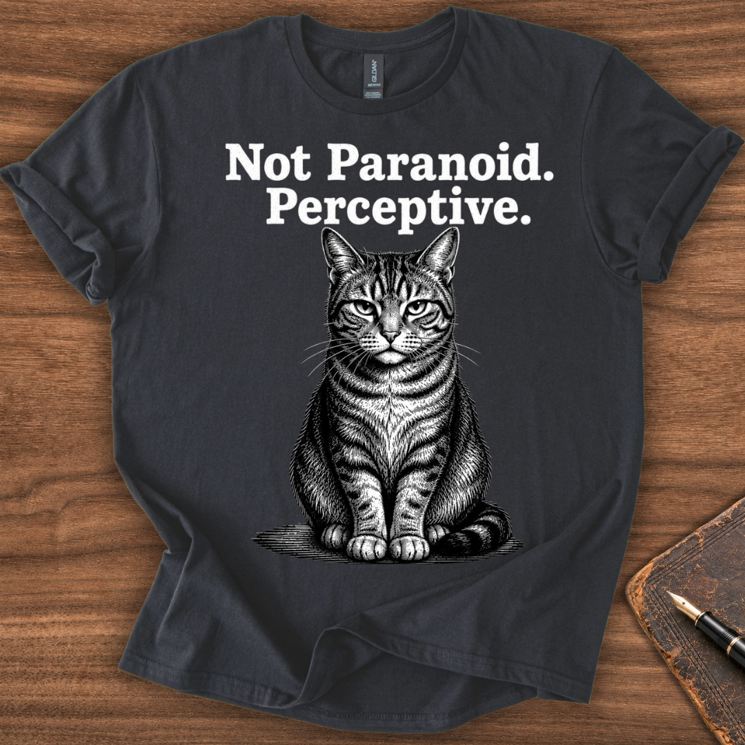 Not Paranoid Cat T-Shirt - Image 2