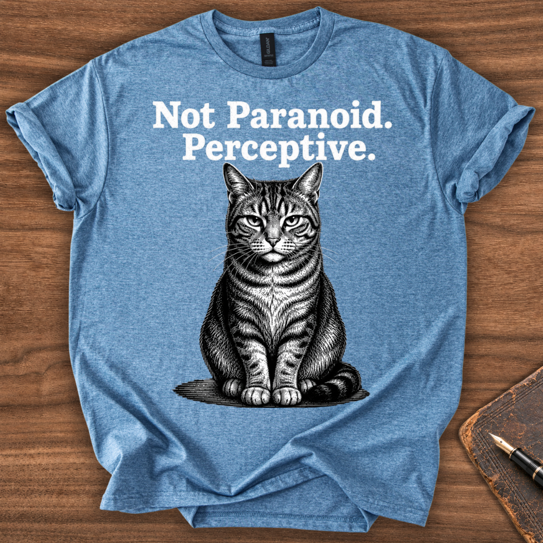 Not Paranoid Cat T-Shirt - Image 5