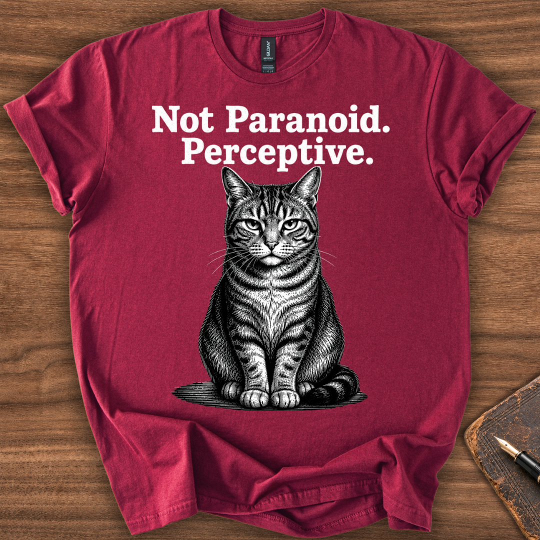 Not Paranoid Cat T-Shirt - Image 6