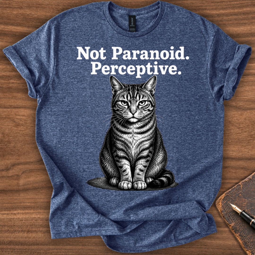 Not Paranoid Cat T-Shirt - Image 7