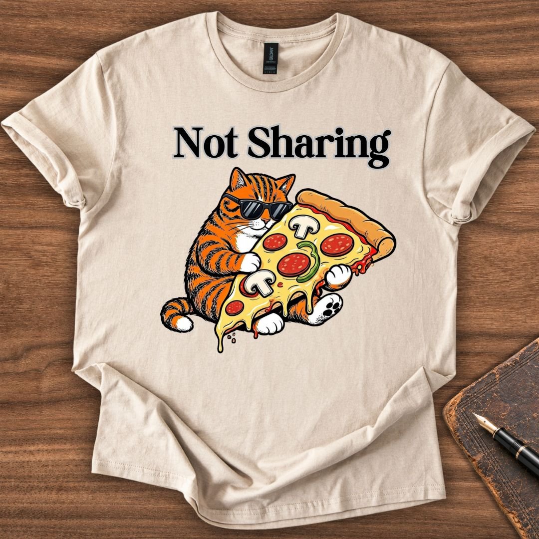 Not Sharing Cat T-Shirt - Image 3