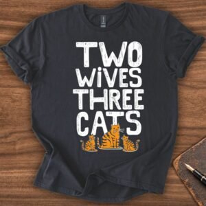 Two Wives Cat T-Shirt