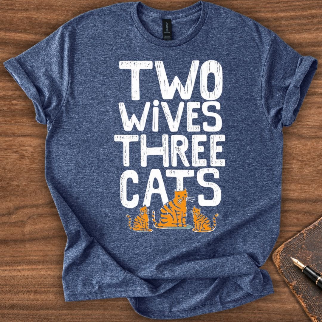Two Wives Cat T-Shirt - Image 6